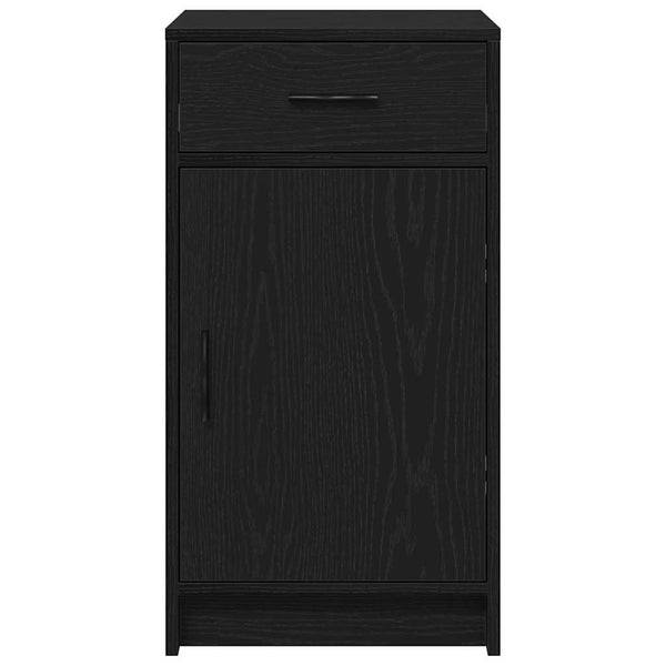 Schwarzes Sideboard Eichen-Optik 40x75cm