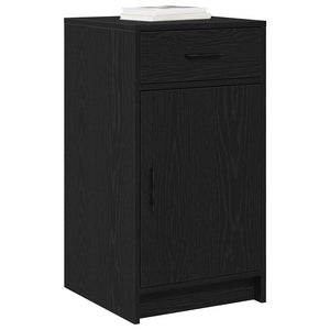 Schwarzes Sideboard Eichen-Optik 40x75cm