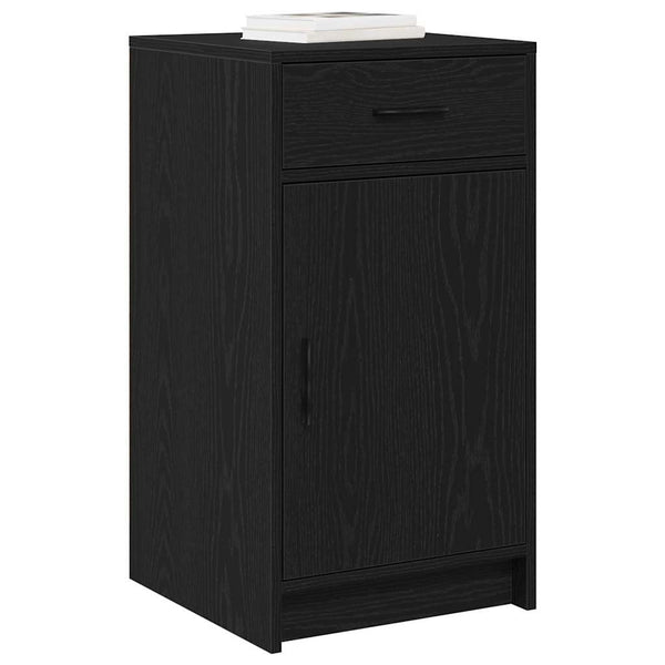 Schwarzes Sideboard Eichen-Optik 40x75cm