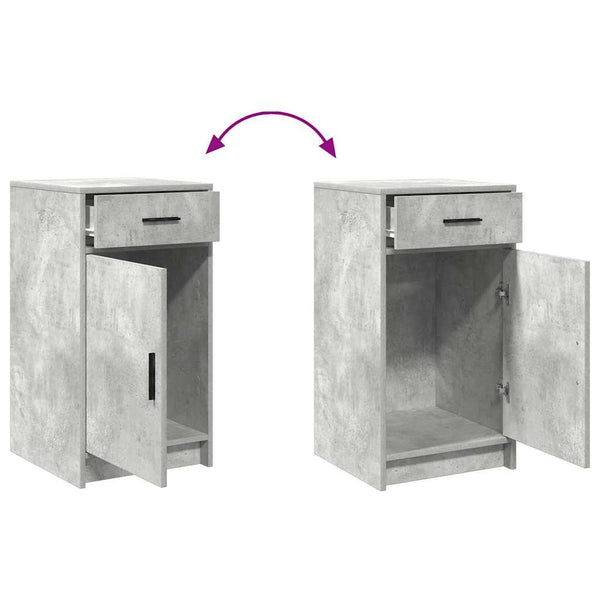 Beton Grau Sideboard 40x75cm