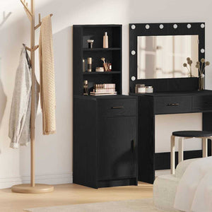 Highboard Schwarz Eichenoptik 135cm