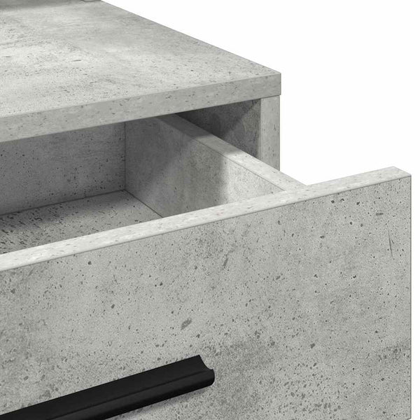 Schminktisch Beton Grau mit LED-Spiegel