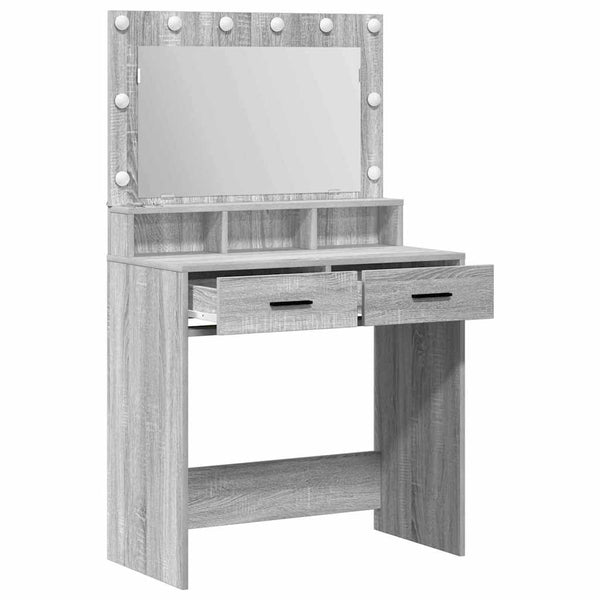 Schminktisch Grau Sonoma 79x41x135cm