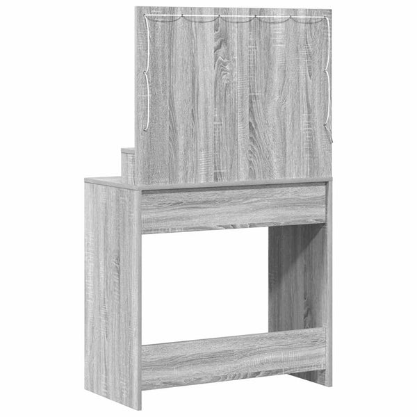Schminktisch Grau Sonoma 79x41x135cm