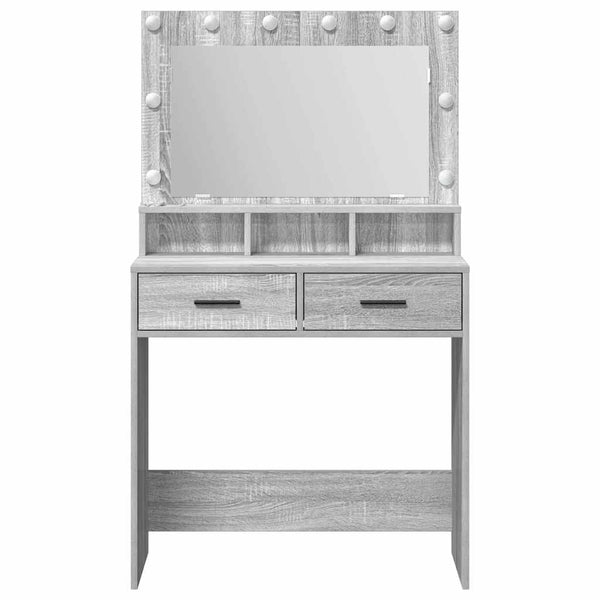 Schminktisch Grau Sonoma 79x41x135cm