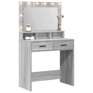 Schminktisch Grau Sonoma 79x41x135cm