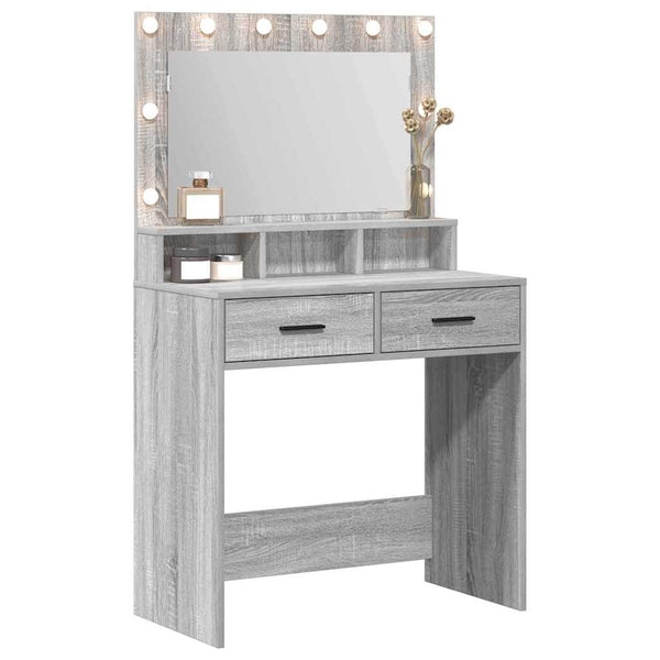 Schminktisch Grau Sonoma 79x41x135cm