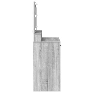 Schminktisch Grau Sonoma 79x41x135cm