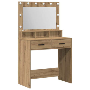 Schminktisch Artisan Eiche mit LED-Beleuchtung