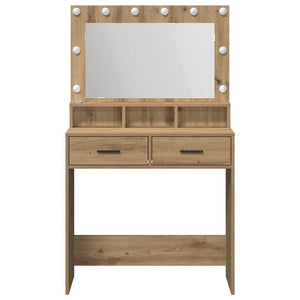 Schminktisch Artisan Eiche mit LED-Beleuchtung