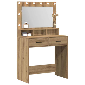 Schminktisch Artisan Eiche mit LED-Beleuchtung