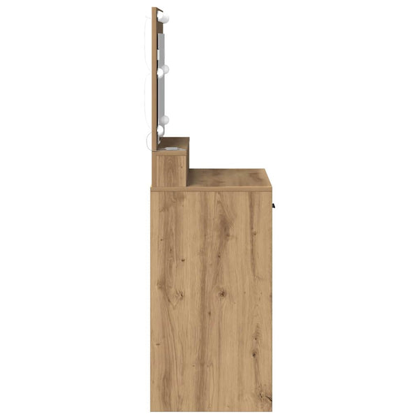Schminktisch Artisan Eiche mit LED-Beleuchtung