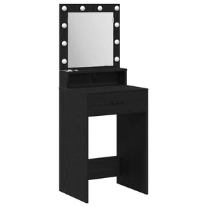Schminktisch mit Regal Schwarz Eiche