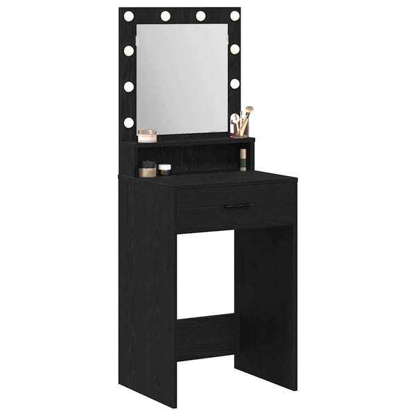 Schminktisch mit Regal Schwarz Eiche