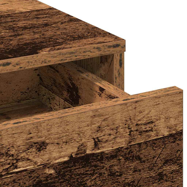 vidaXL Coiffeuse avec étagère Bois de récupération 50 x 41 x 135 cm Bois d'ingénierie