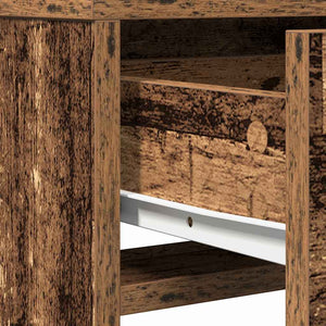 vidaXL Coiffeuse avec étagère Bois de récupération 50 x 41 x 135 cm Bois d'ingénierie