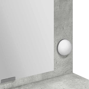 Schminktisch Grau mit LED-Spiegel
