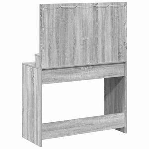 Schminktisch Grau Sonoma 100 cm mit Spiegel