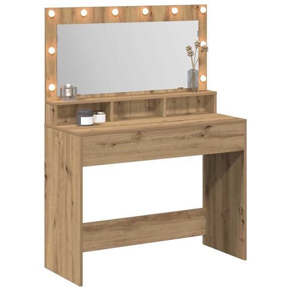 Schminktisch Artisan Eiche mit LED-Spiegel