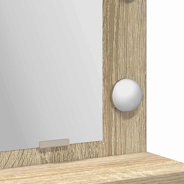 vidaXL Coiffeuse chêne Sonoma 75,5 x 41 x 135 cm Bois d'ingénierie