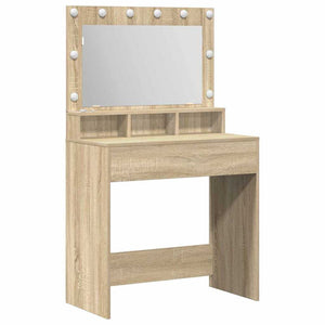 vidaXL Coiffeuse chêne Sonoma 75,5 x 41 x 135 cm Bois d'ingénierie