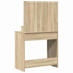 vidaXL Coiffeuse chêne Sonoma 75,5 x 41 x 135 cm Bois d'ingénierie