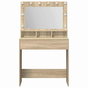 vidaXL Coiffeuse chêne Sonoma 75,5 x 41 x 135 cm Bois d'ingénierie