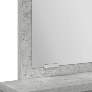 Schminktisch Beton Grau mit Spiegel