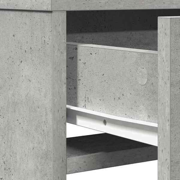 Schminktisch Beton Grau mit Spiegel