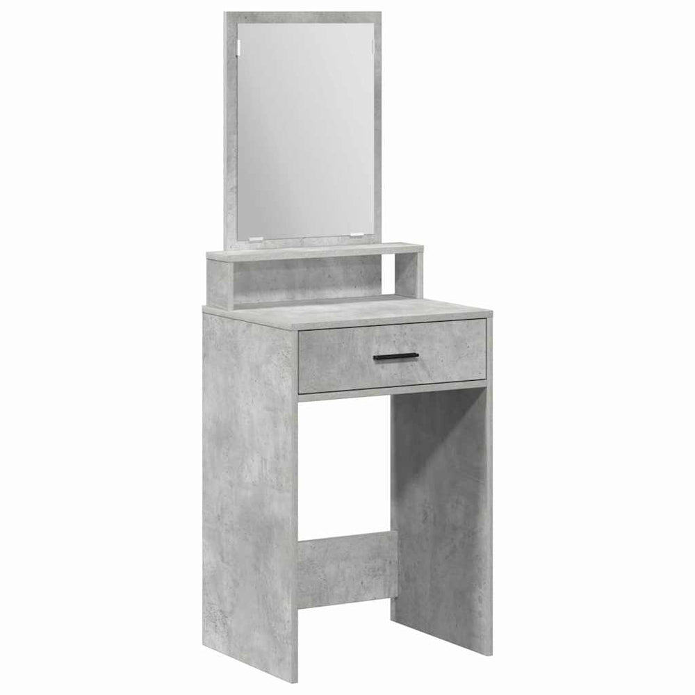 Schminktisch Beton Grau mit Spiegel