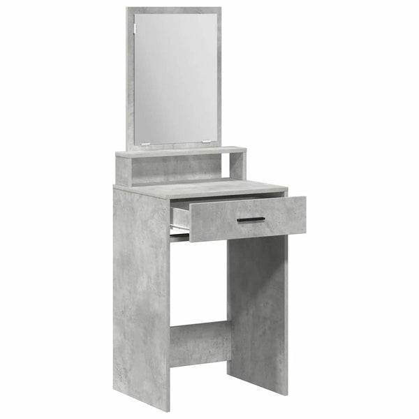 Schminktisch Beton Grau mit Spiegel