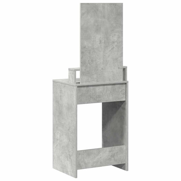 Schminktisch Beton Grau mit Spiegel