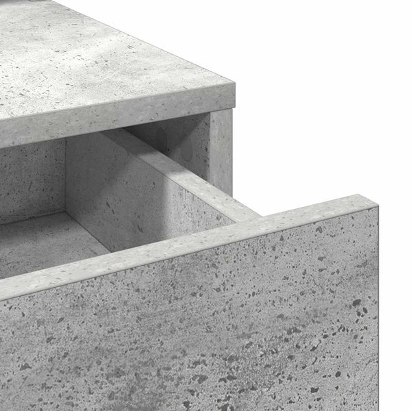 Schminktisch Beton Grau mit Spiegel