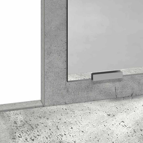 Schminktisch Beton Grau mit Spiegel