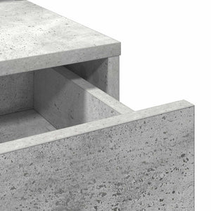 Schminktisch Beton Grau mit Spiegel