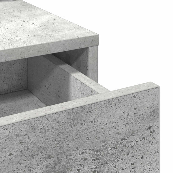 Schminktisch Beton Grau mit Spiegel