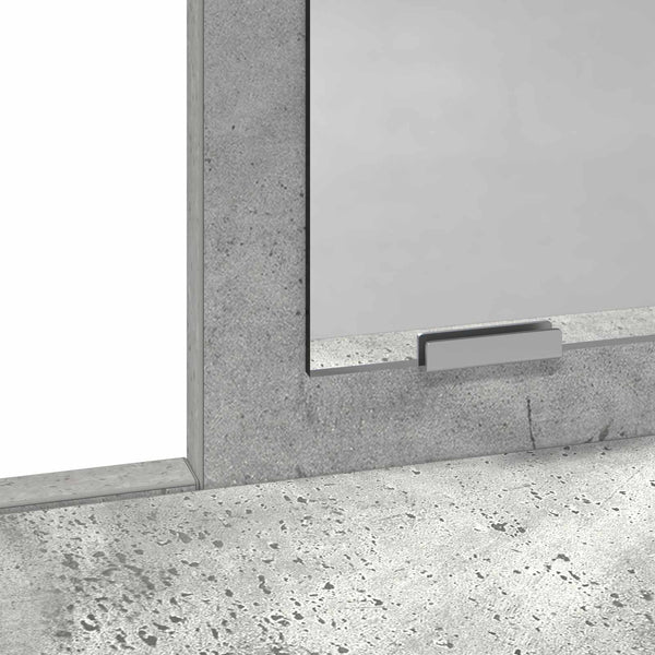Schminktisch Beton Grau mit Spiegel