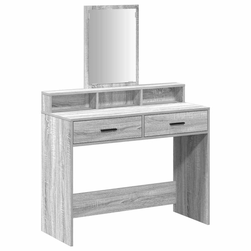 Schminktisch Grau Sonoma 100 cm