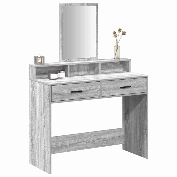 Schminktisch Grau Sonoma 100 cm