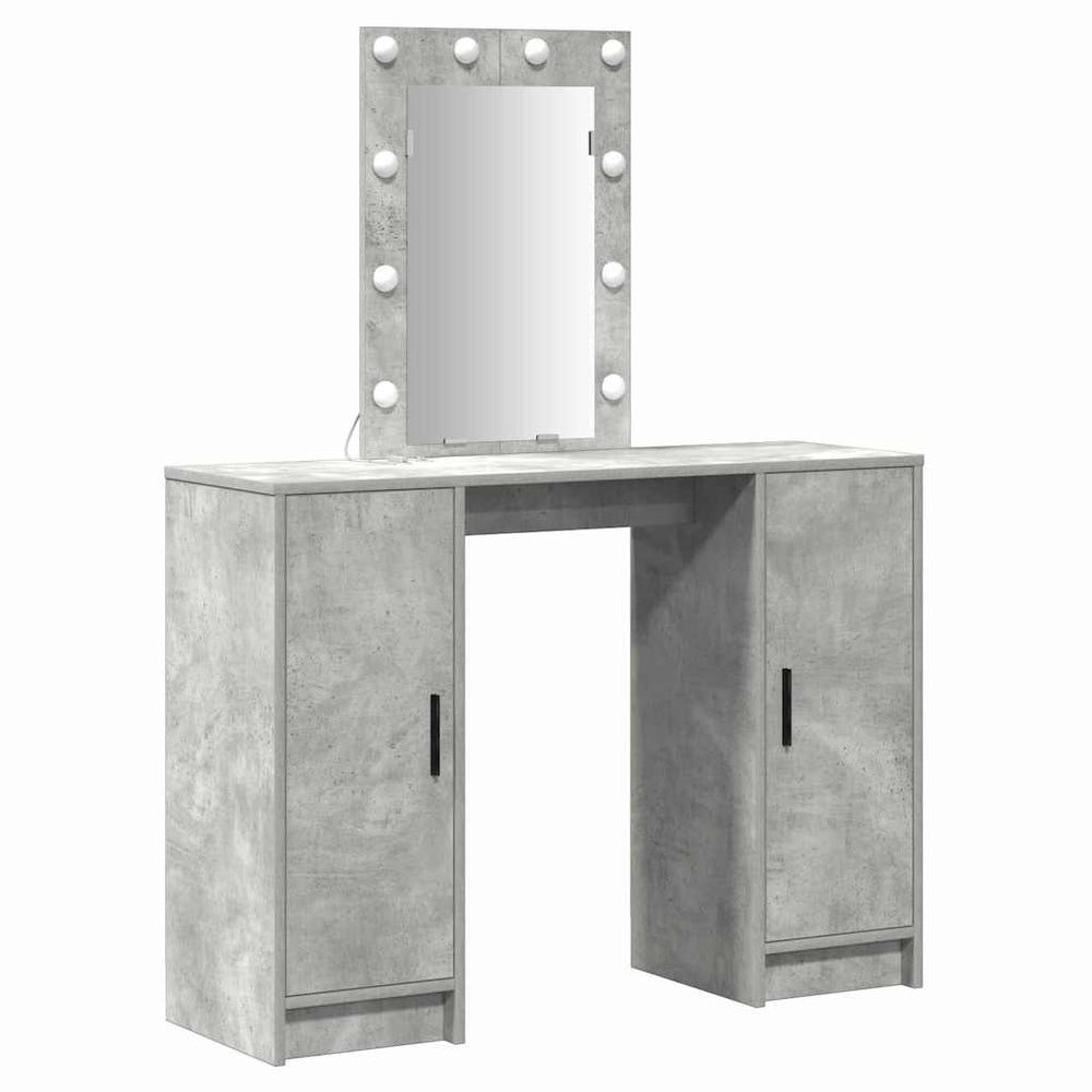 Schminktisch mit Tür Hellgrau, 102cm