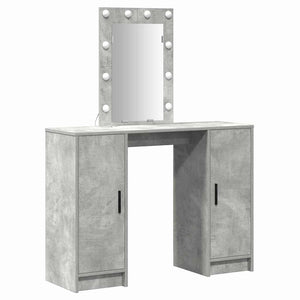 Schminktisch mit Tür Hellgrau, 102cm