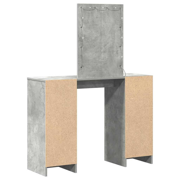 Schminktisch mit Tür Hellgrau, 102cm