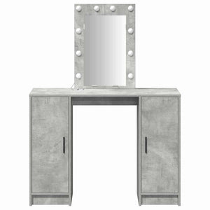 Schminktisch mit Tür Hellgrau, 102cm