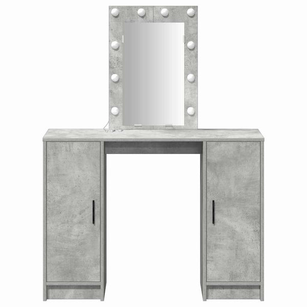 Schminktisch mit Tür Hellgrau, 102cm