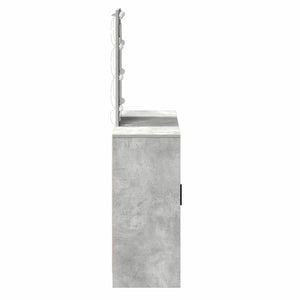 Schminktisch mit Tür Hellgrau, 102cm