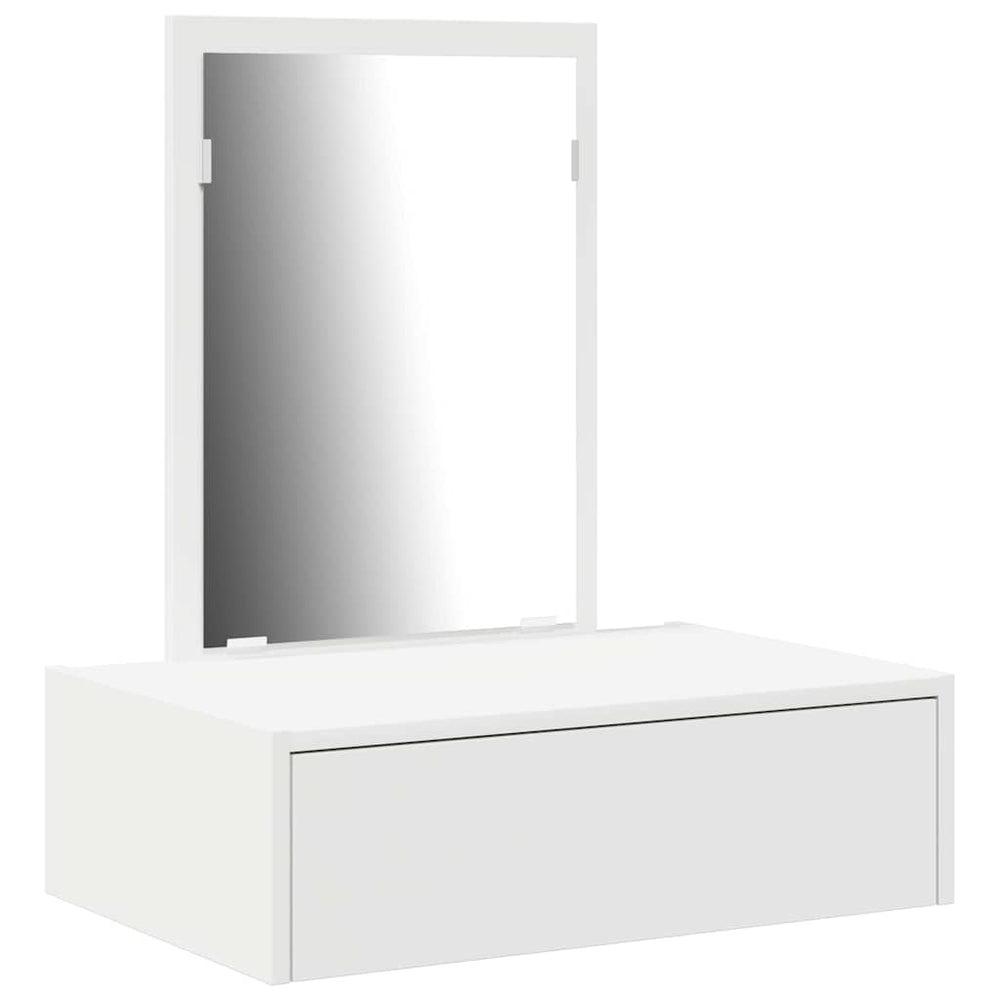 Schminktisch Weiß mit Schubladen 60x40x70 cm