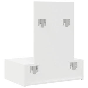 Schminktisch Weiß mit Schubladen 60x40x70 cm