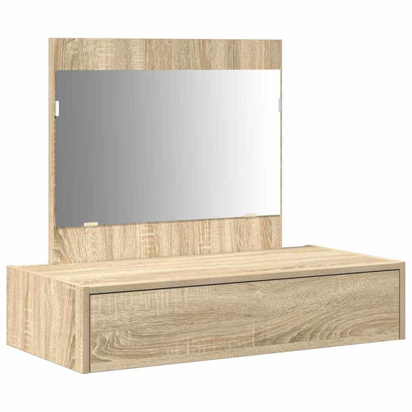 Schminktisch Braun mit Schubladen