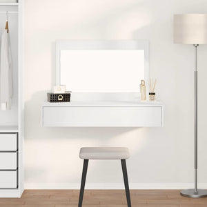 Schminktisch Weiß mit Schubladen 100x40x70 cm