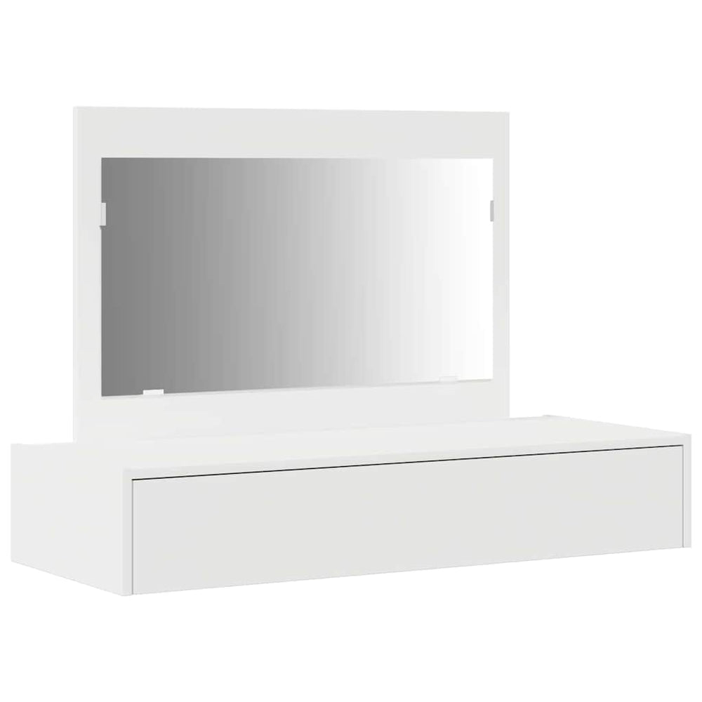 Schminktisch Weiß mit Schubladen 100x40x70 cm